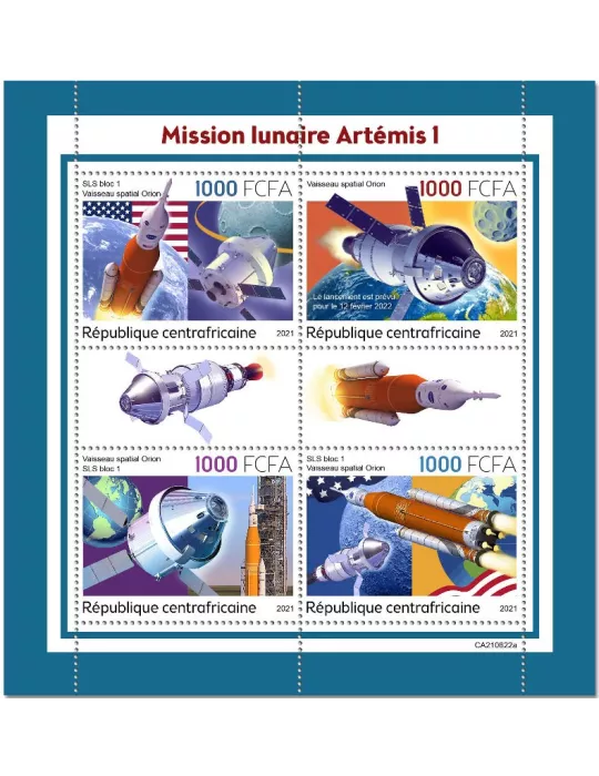 n° 8759/8762 - Timbre CENTRAFRIQUE Poste
