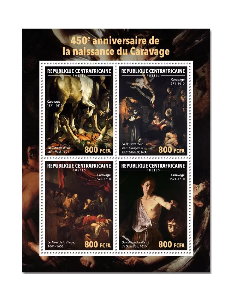 n° 8786/8789 - Timbre CENTRAFRIQUE Poste