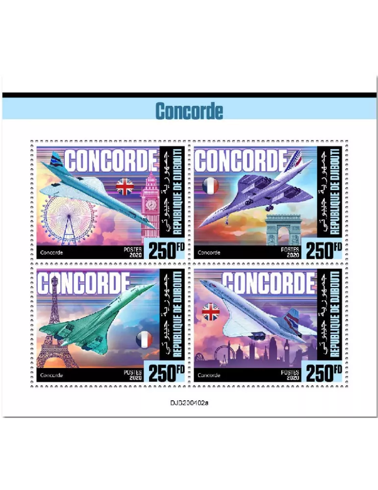 n° 3117/3120 - Timbre DJIBOUTI Poste