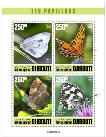 n° 3137/3140 - Timbre DJIBOUTI Poste
