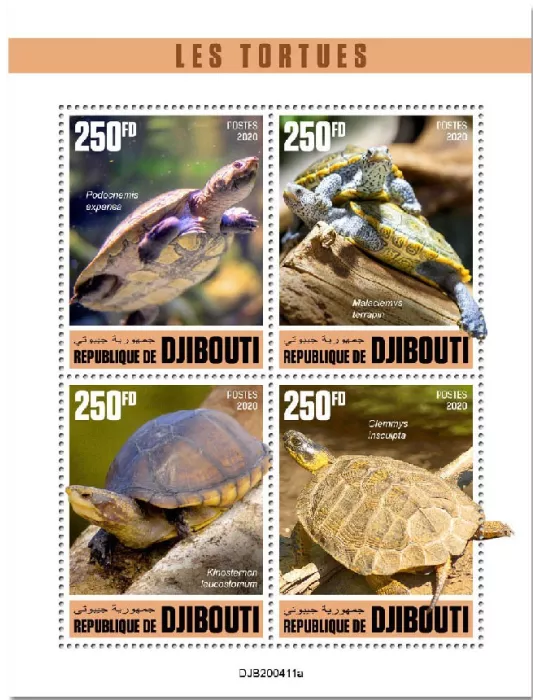 n° 3153/3156 - Timbre DJIBOUTI Poste