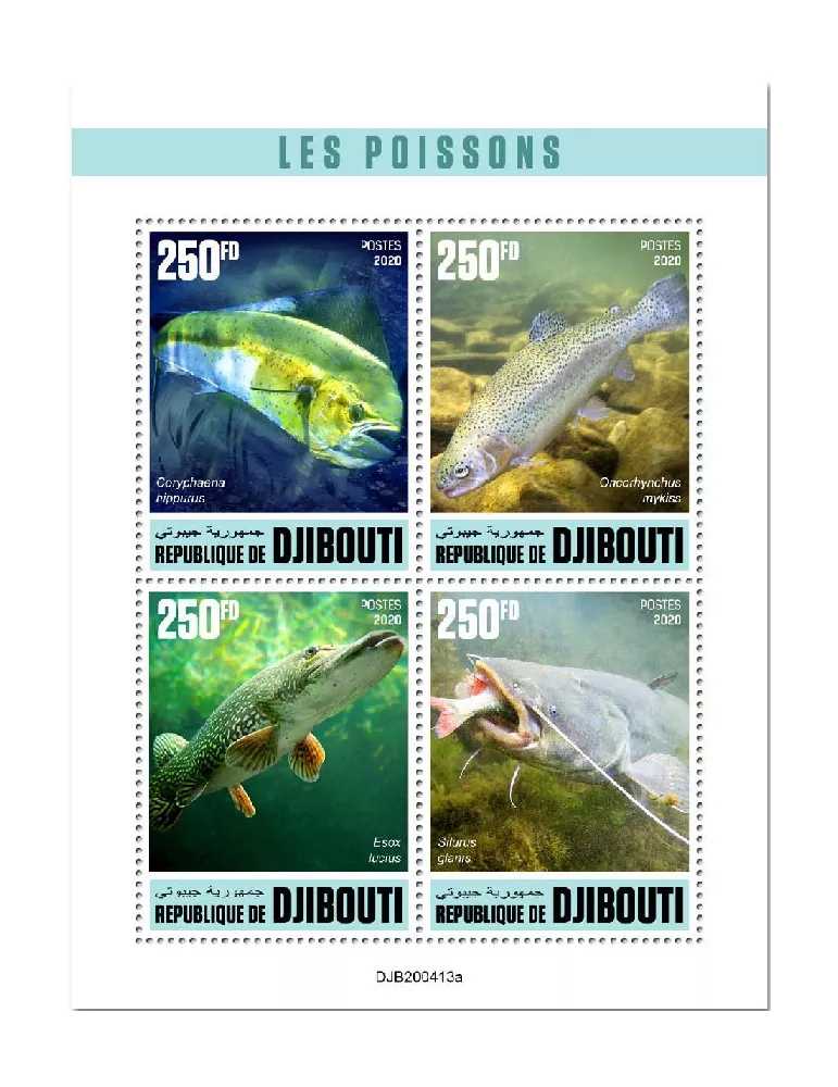 n° 3161/3164 - Timbre DJIBOUTI Poste