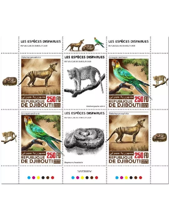 n° 3208/3209 - Timbre DJIBOUTI Poste