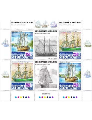 n° 3246/3247 - Timbre DJIBOUTI Poste