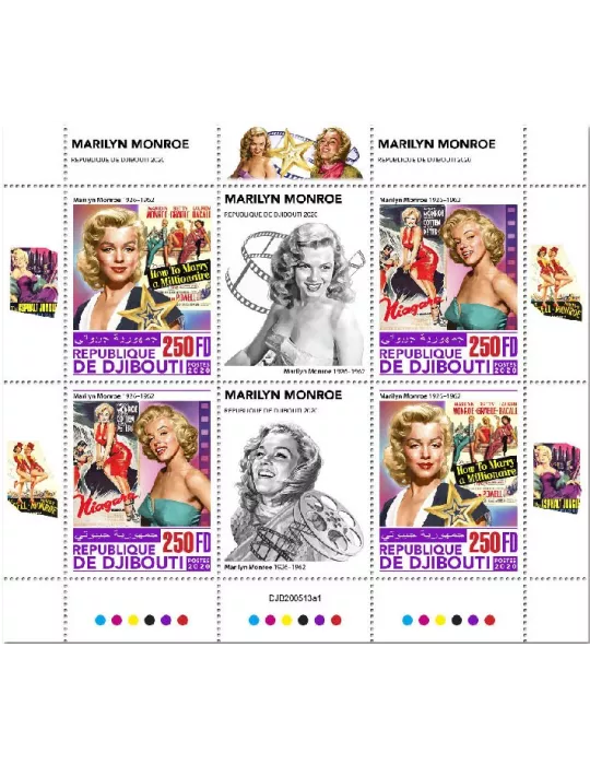 n° 3252/3253 - Timbre DJIBOUTI Poste