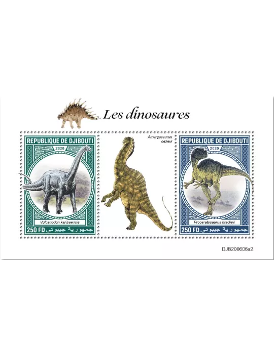 n° 3368W/3368X - Timbre DJIBOUTI Poste