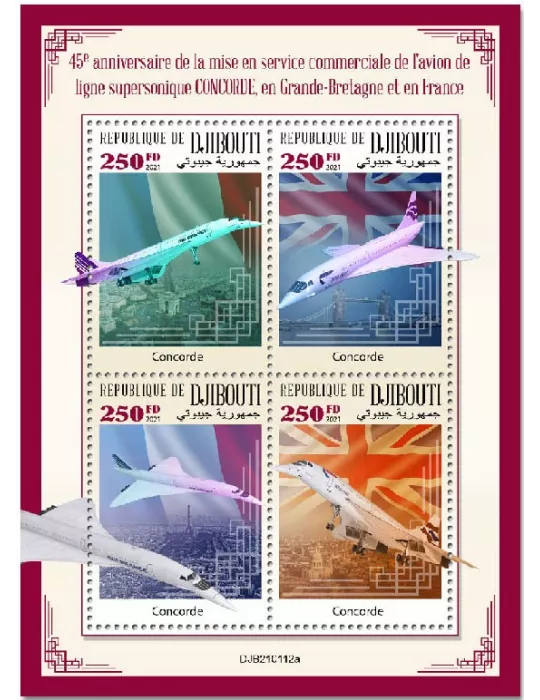 n° 3417/3420 - Timbre DJIBOUTI Poste