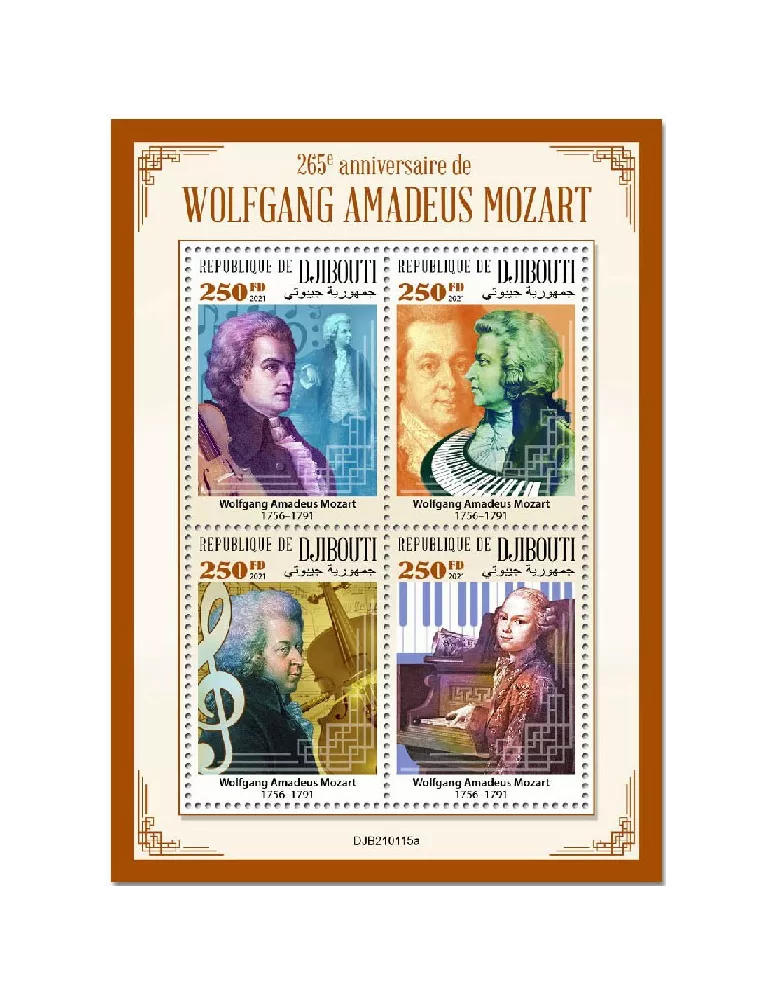 n° 3429/3432 - Timbre DJIBOUTI Poste