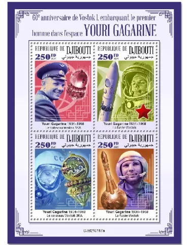 n° 3437/3440 - Timbre DJIBOUTI Poste