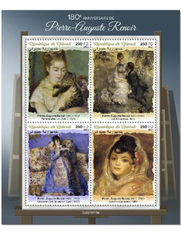 n° 3445/3448 - Timbre DJIBOUTI Poste