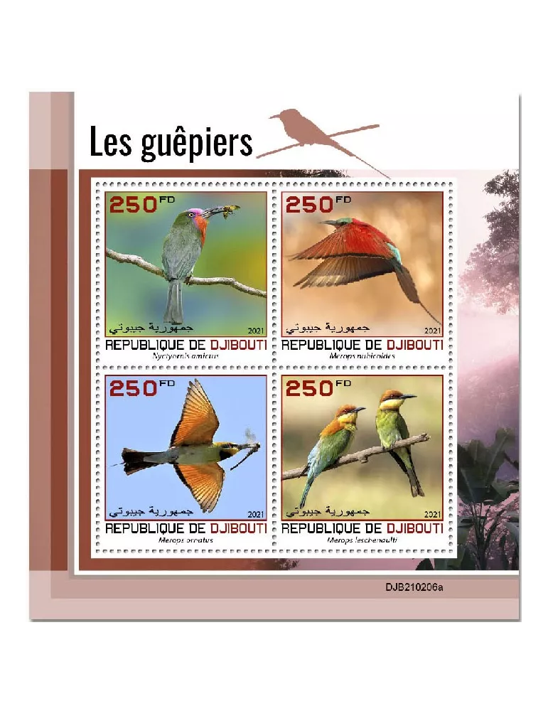 n° 3475/3478 - Timbre DJIBOUTI Poste