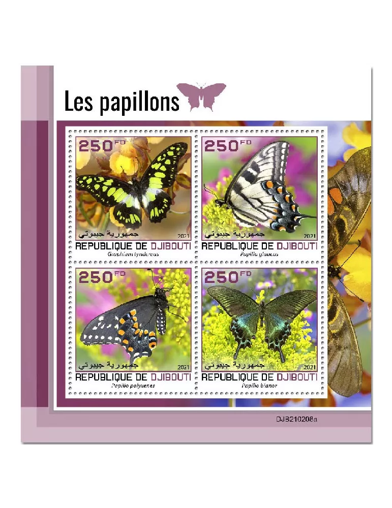 n° 3483/3486 - Timbre DJIBOUTI Poste