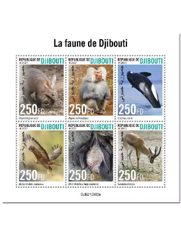 n° 3676/3681 - Timbre DJIBOUTI Poste