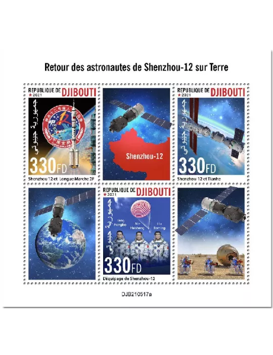 n° 3740/3742 - Timbre DJIBOUTI Poste