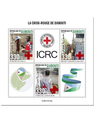 n° 3746/3748 - Timbre DJIBOUTI Poste