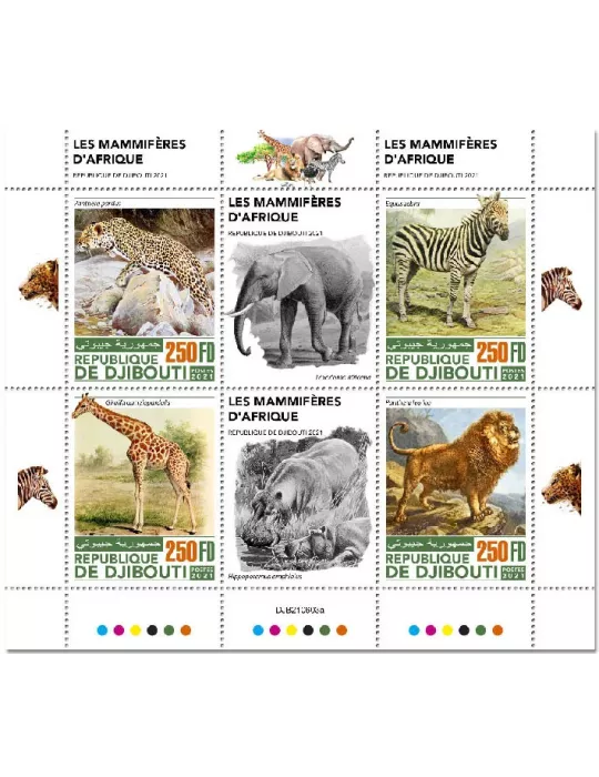 n° 3765/3768 - Timbre DJIBOUTI Poste