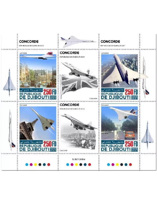 n° 3789/3792 - Timbre DJIBOUTI Poste