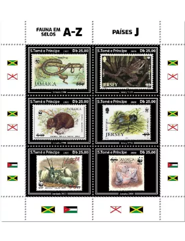n° 7152/7157 - Timbre SAINT-THOMAS ET PRINCE Poste