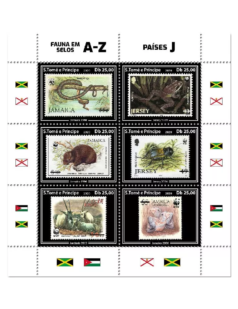 n° 7152/7157 - Timbre SAINT-THOMAS ET PRINCE Poste