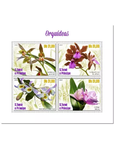 n° 7249/7252 - Timbre SAINT-THOMAS ET PRINCE Poste