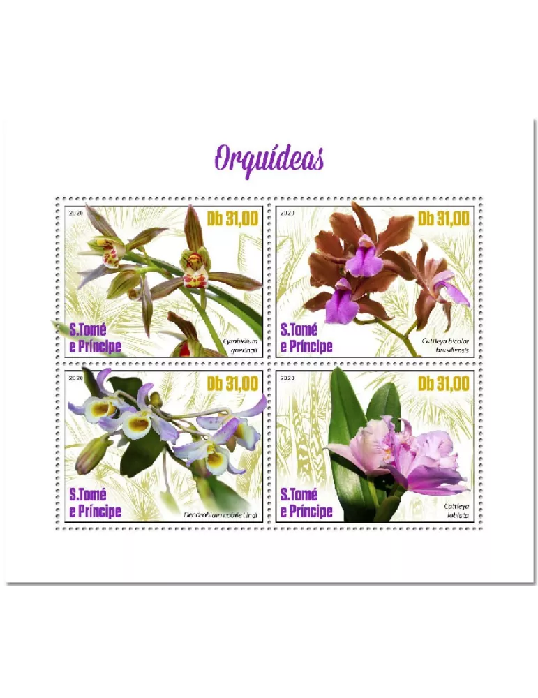 n° 7249/7252 - Timbre SAINT-THOMAS ET PRINCE Poste