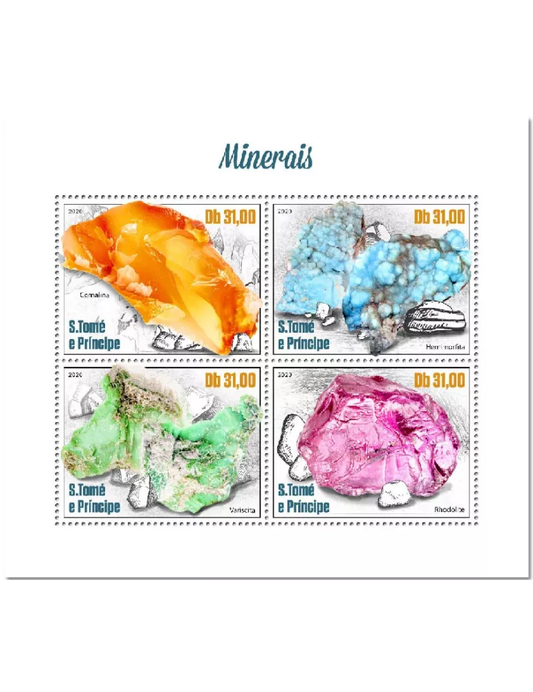 n° 7253/7256 - Timbre SAINT-THOMAS ET PRINCE Poste