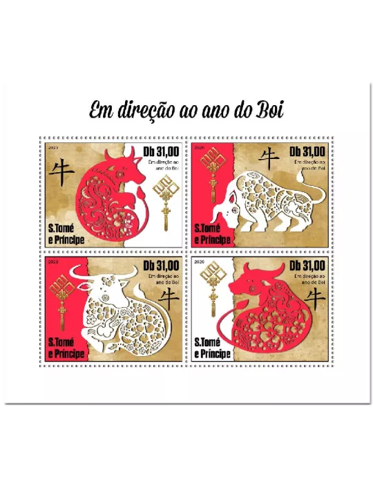 n° 7345/7348 - Timbre SAINT-THOMAS ET PRINCE Poste