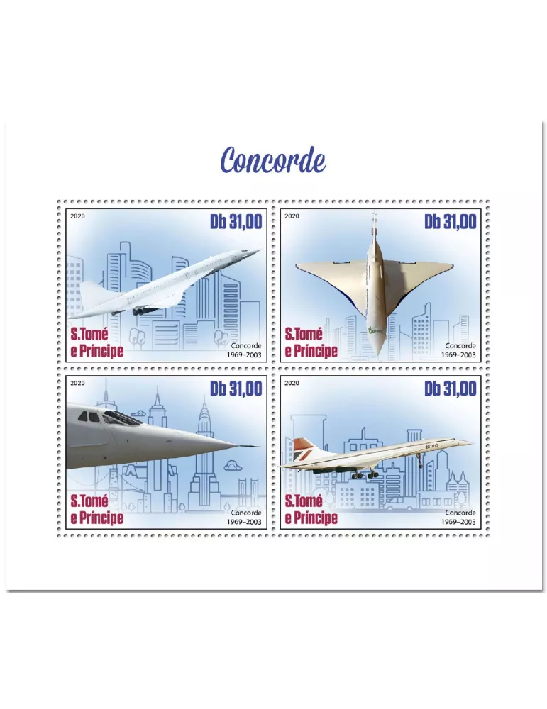 n° 7349/7352 - Timbre SAINT-THOMAS ET PRINCE Poste