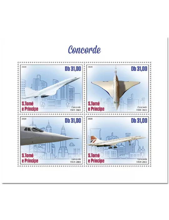 n° 7349/7352 - Timbre SAINT-THOMAS ET PRINCE Poste