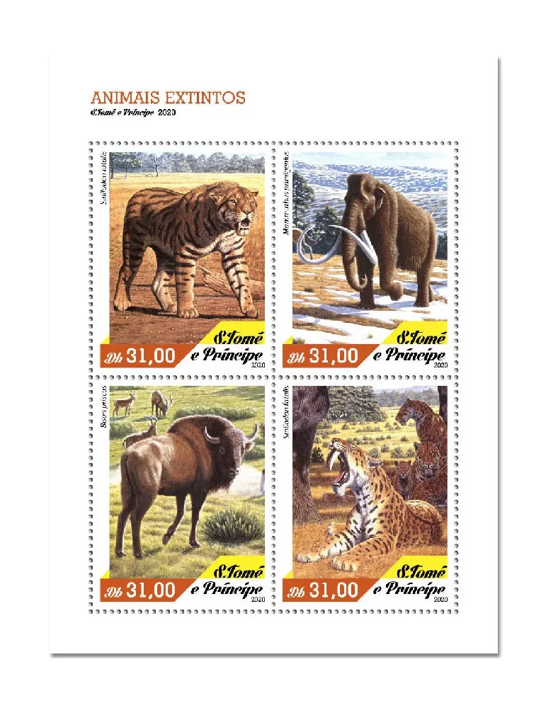 n° 7387/7390 - Timbre SAINT-THOMAS ET PRINCE Poste