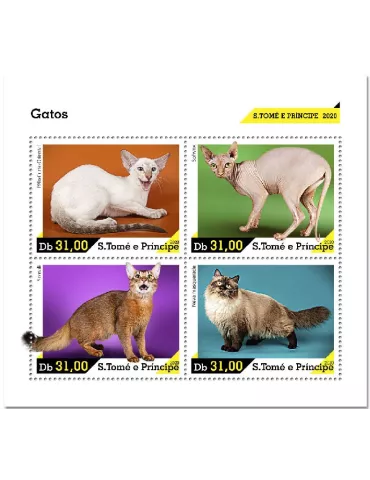 n° 7395/7398 - Timbre SAINT-THOMAS ET PRINCE Poste