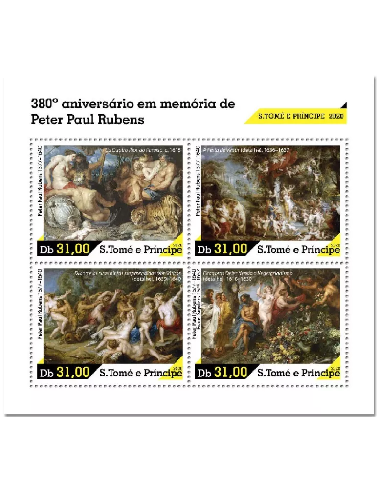 n° 7523/7526 - Timbre SAINT-THOMAS ET PRINCE Poste