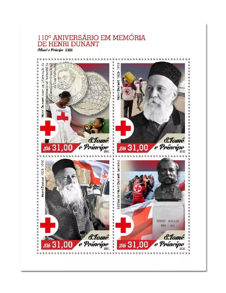 n° 7527/7530 - Timbre SAINT-THOMAS ET PRINCE Poste