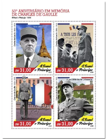 n° 7531/7534 - Timbre SAINT-THOMAS ET PRINCE Poste