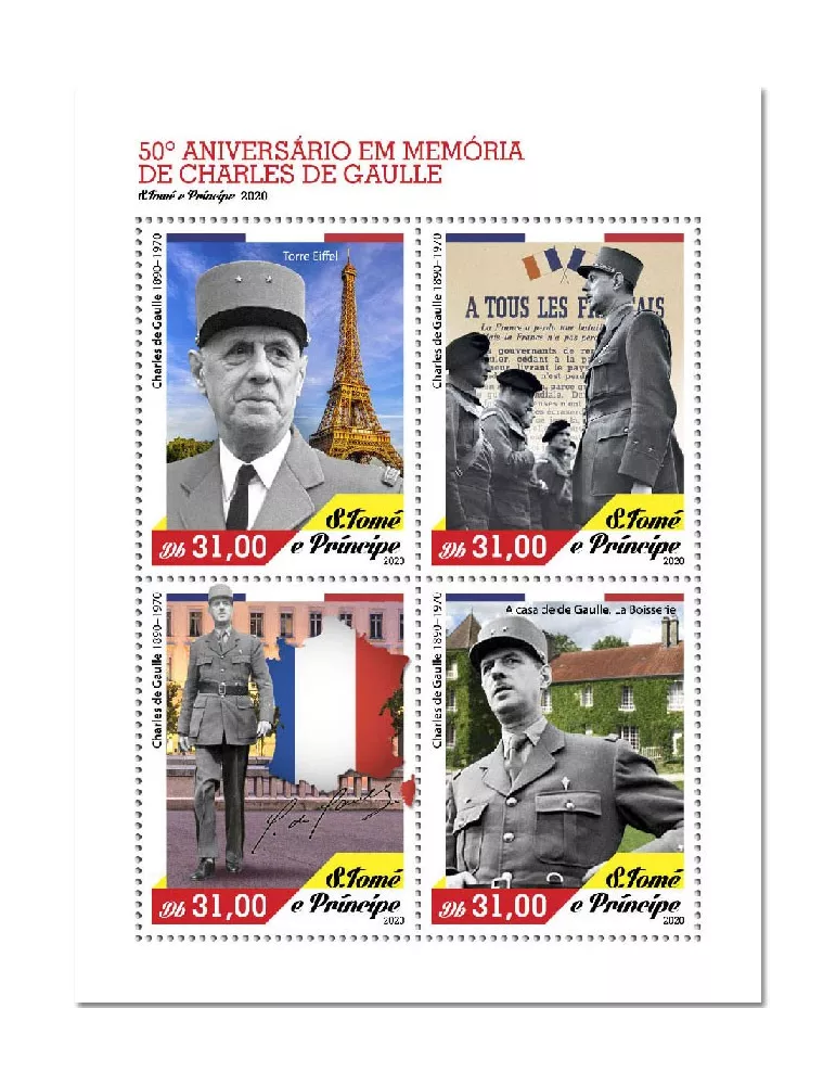 n° 7531/7534 - Timbre SAINT-THOMAS ET PRINCE Poste