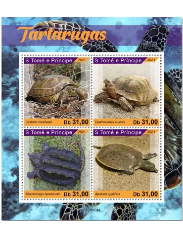 n° 7563/7566 - Timbre SAINT-THOMAS ET PRINCE Poste