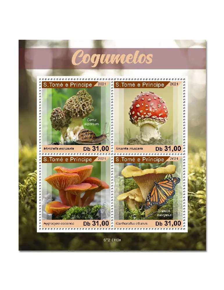 n° 7587/7590 - Timbre SAINT-THOMAS ET PRINCE Poste