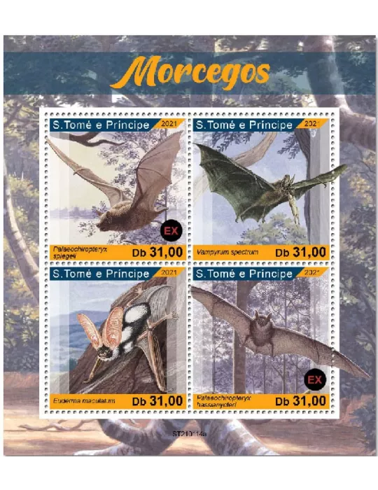 n° 7605/7608 - Timbre SAINT-THOMAS ET PRINCE Poste