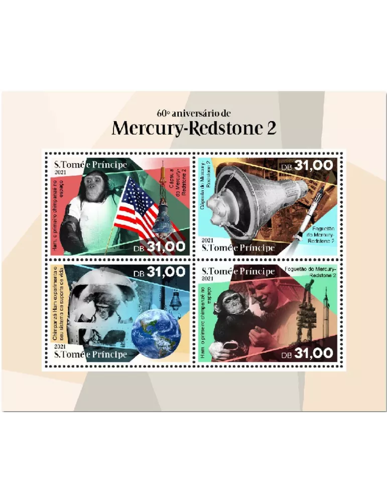 n° 7613/7616 - Timbre SAINT-THOMAS ET PRINCE Poste