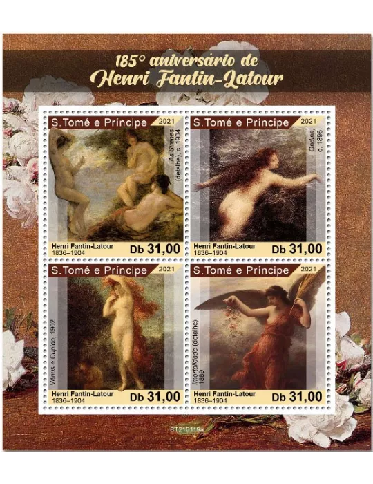 n° 7625/7628 - Timbre SAINT-THOMAS ET PRINCE Poste