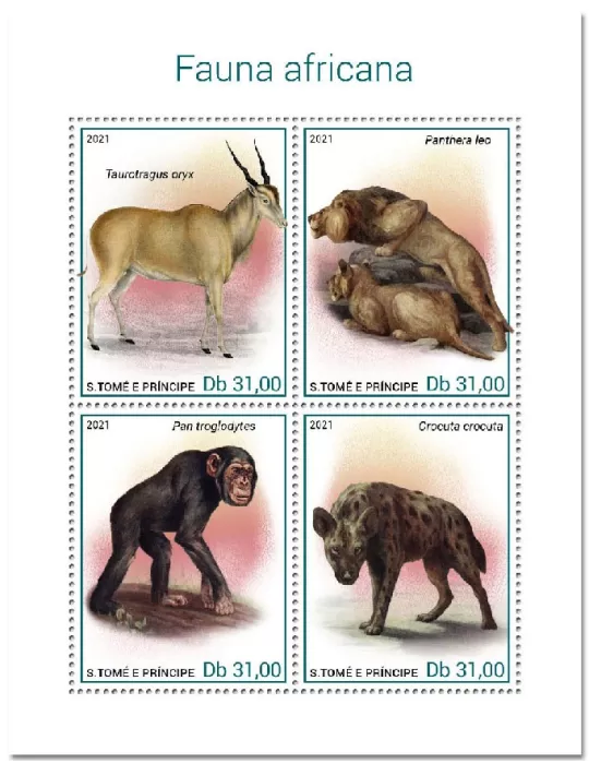 n° 7681/7684 - Timbre SAINT-THOMAS ET PRINCE Poste