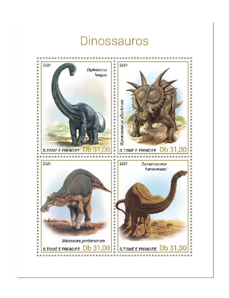 n° 7701/7704 - Timbre SAINT-THOMAS ET PRINCE Poste