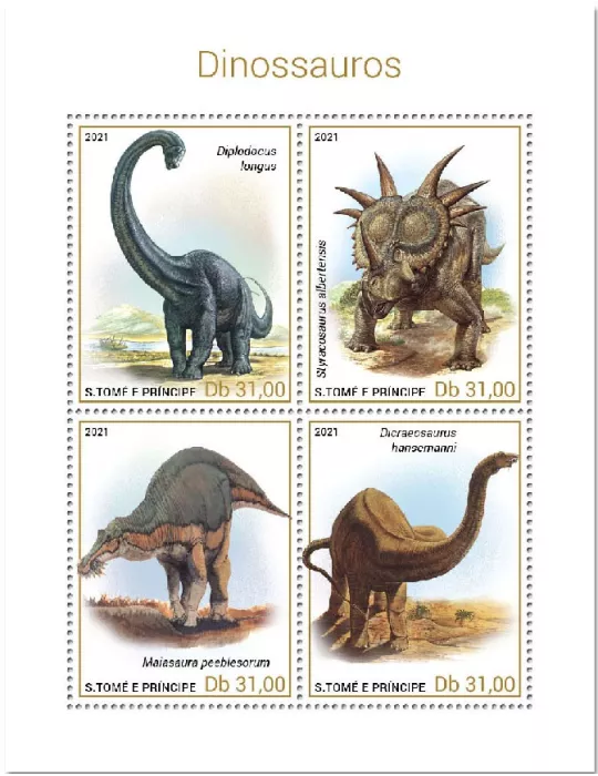 n° 7701/7704 - Timbre SAINT-THOMAS ET PRINCE Poste