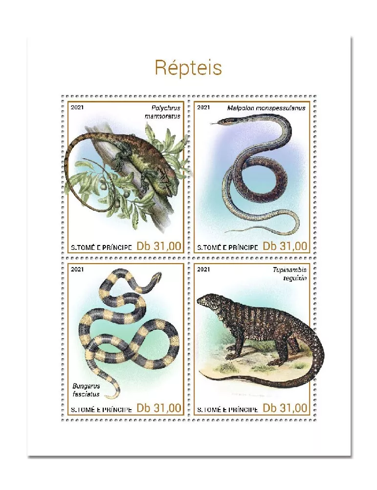 n° 7705/7708 - Timbre SAINT-THOMAS ET PRINCE Poste