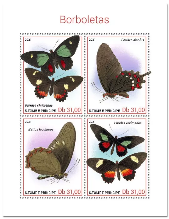 n° 7709/7712 - Timbre SAINT-THOMAS ET PRINCE Poste