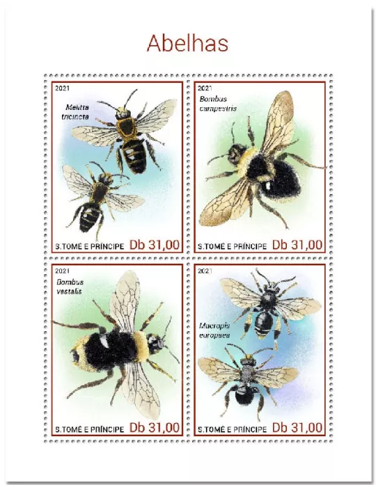 n° 7713/7716 - Timbre SAINT-THOMAS ET PRINCE Poste
