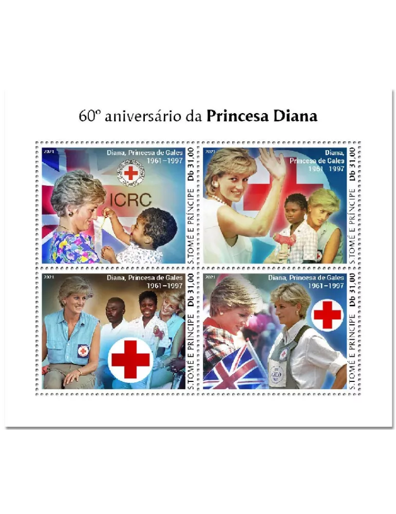 n° 7737/7740 - Timbre SAINT-THOMAS ET PRINCE Poste