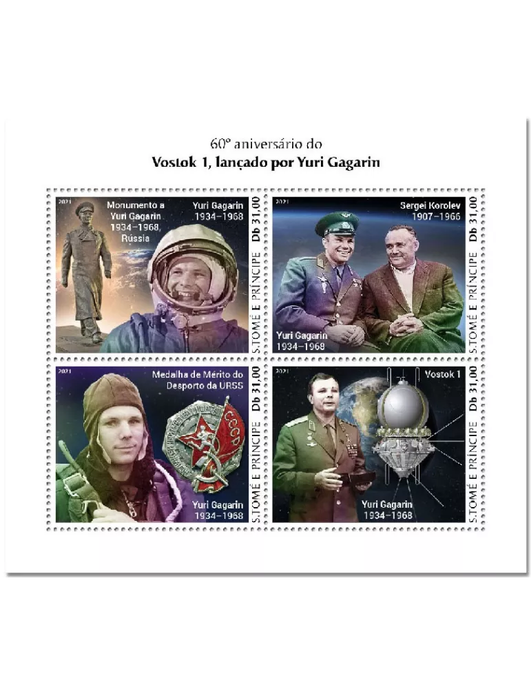 n° 7773/7776 - Timbre SAINT-THOMAS ET PRINCE Poste