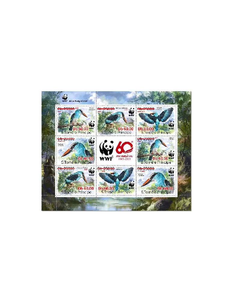 n° 7805/7808 - Timbre SAINT-THOMAS ET PRINCE Poste