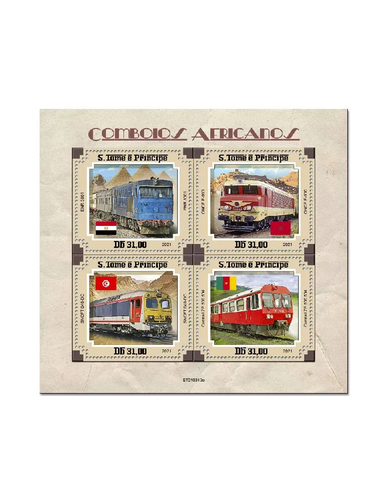 n° 7909/7912 - Timbre SAINT-THOMAS ET PRINCE Poste